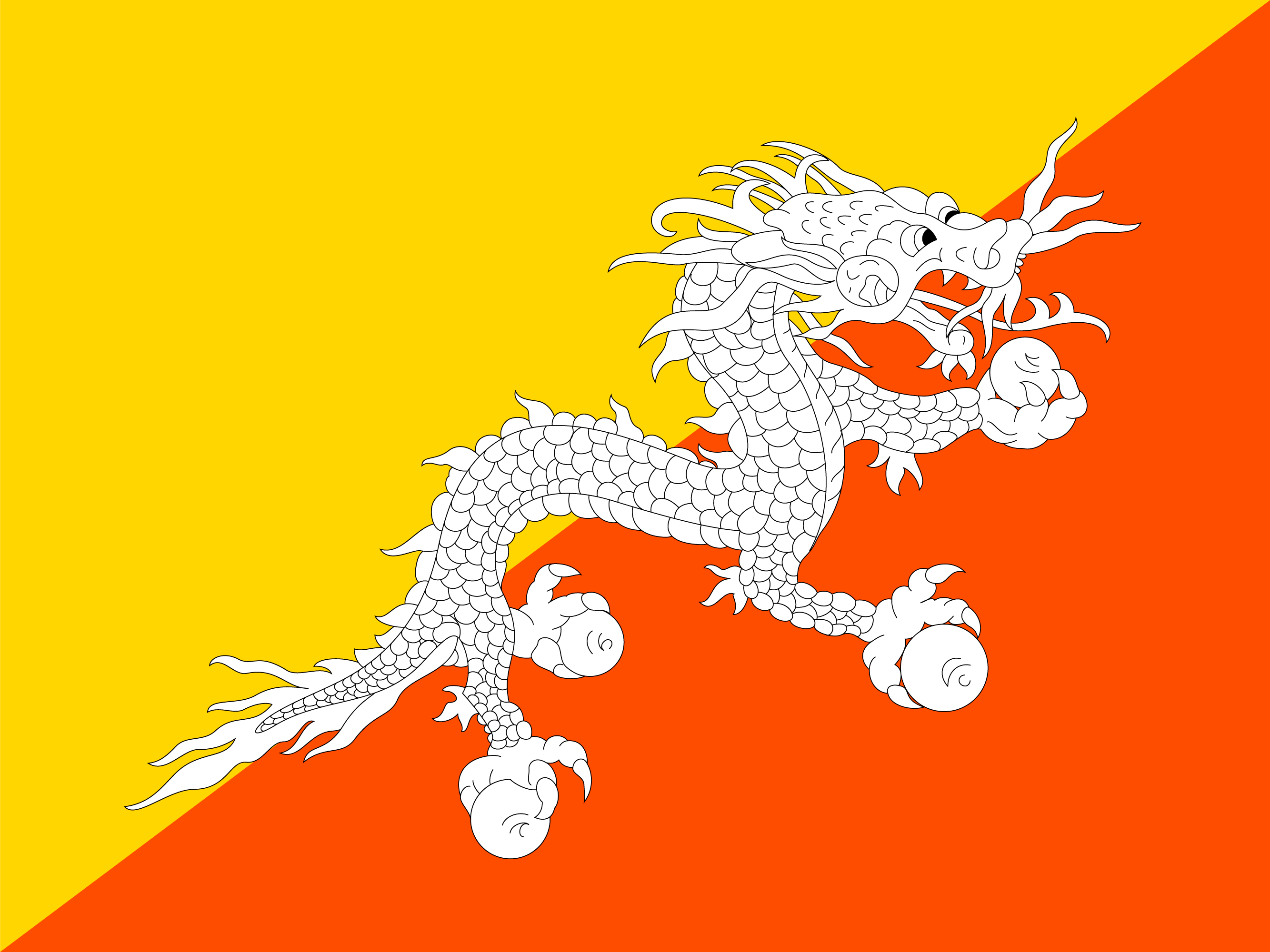 भूटान का झंडा