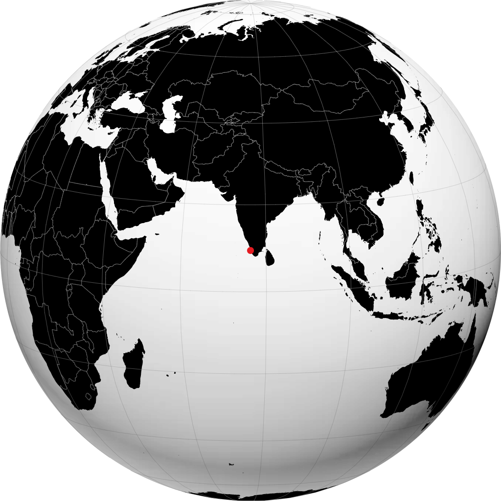 ग्लोब पर अलप्पुझा