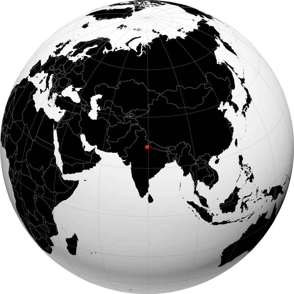 ग्लोब पर बरेली
