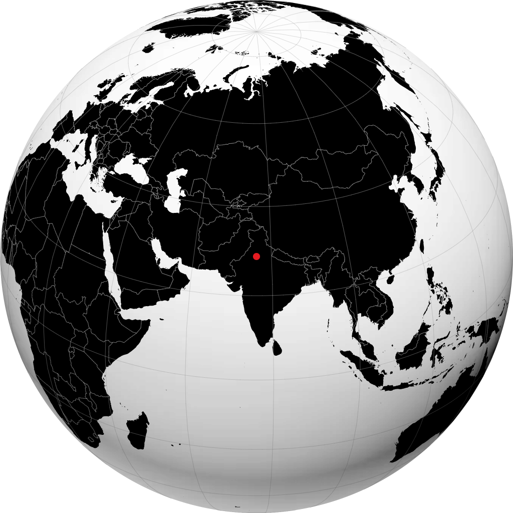 ग्लोब पर भिवानी
