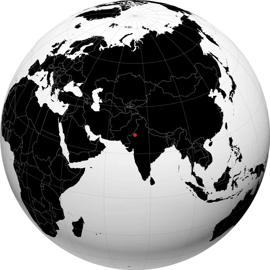 ग्लोब पर बीकानेर