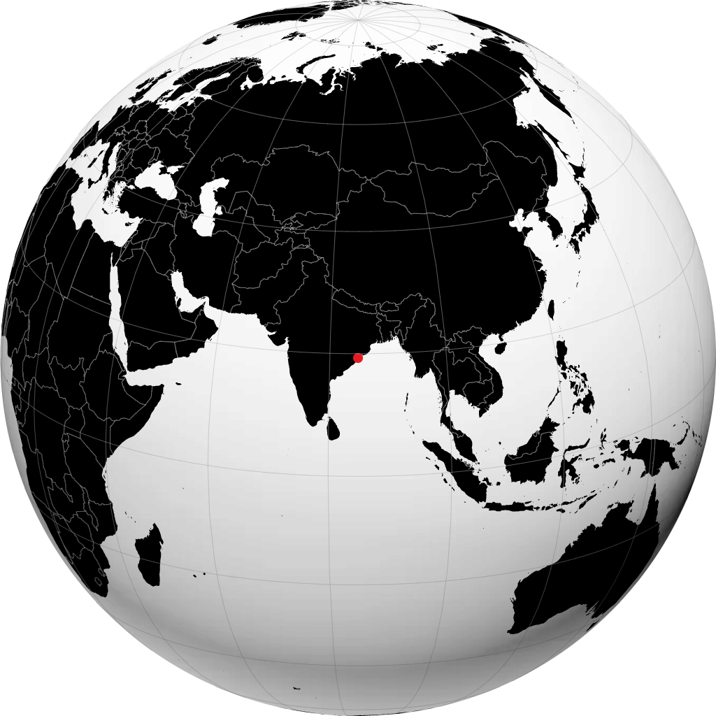 ग्लोब पर ब्रह्मपुर