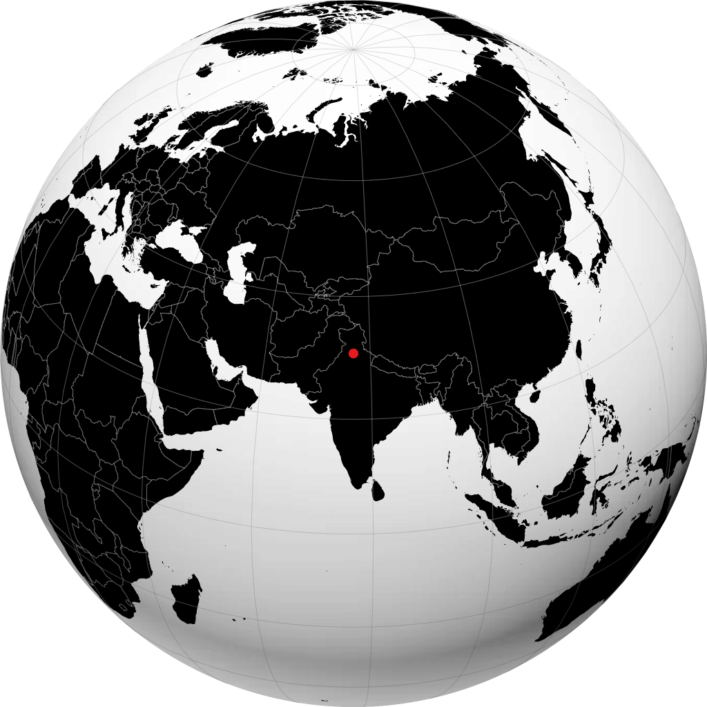 ग्लोब पर चंडीगढ़