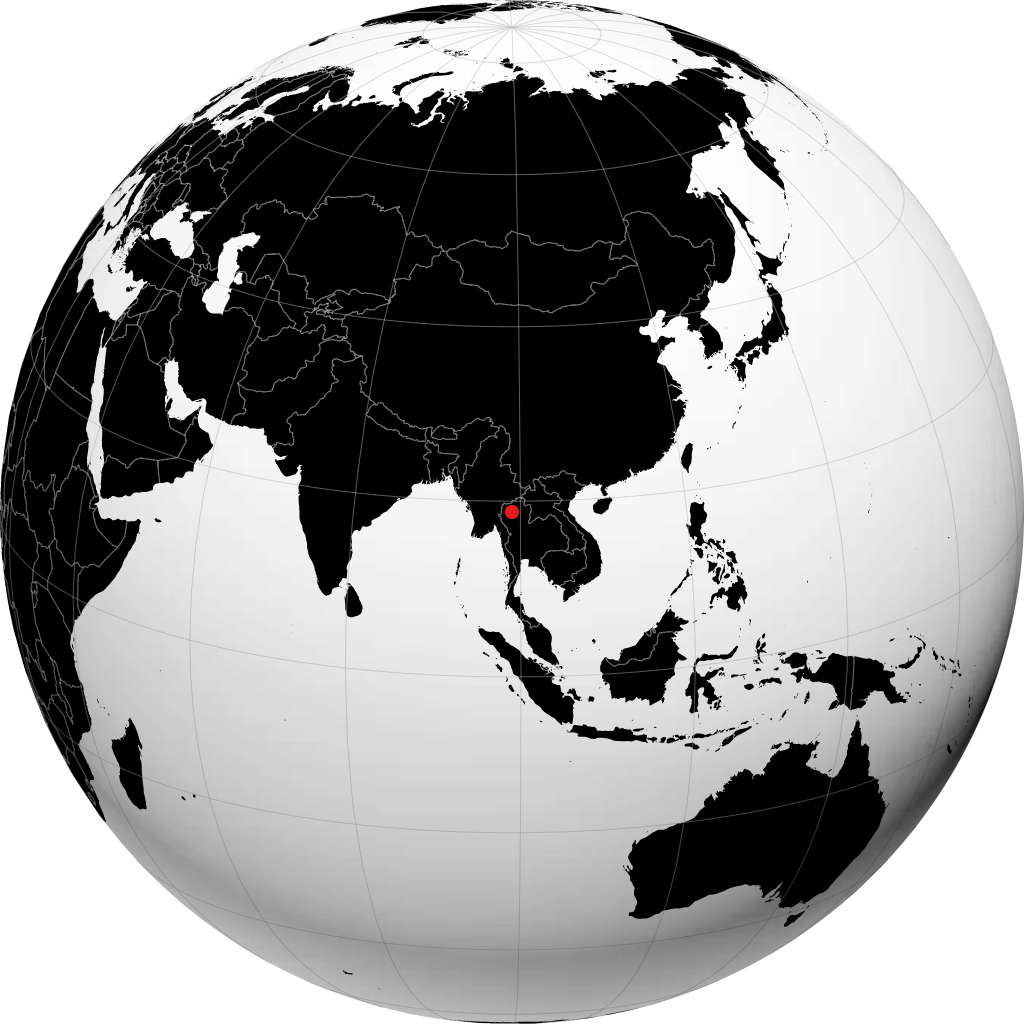 ग्लोब पर चियांग माई