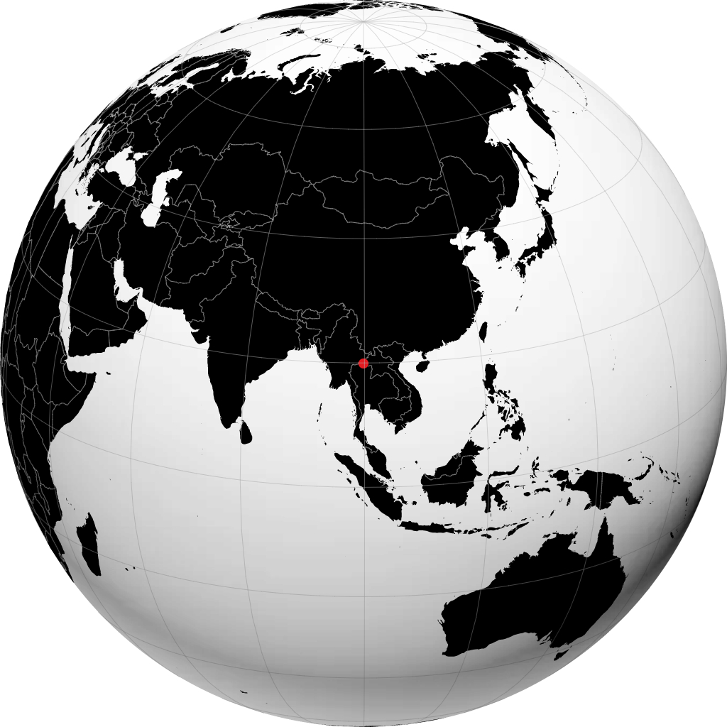 ग्लोब पर चियांग राई
