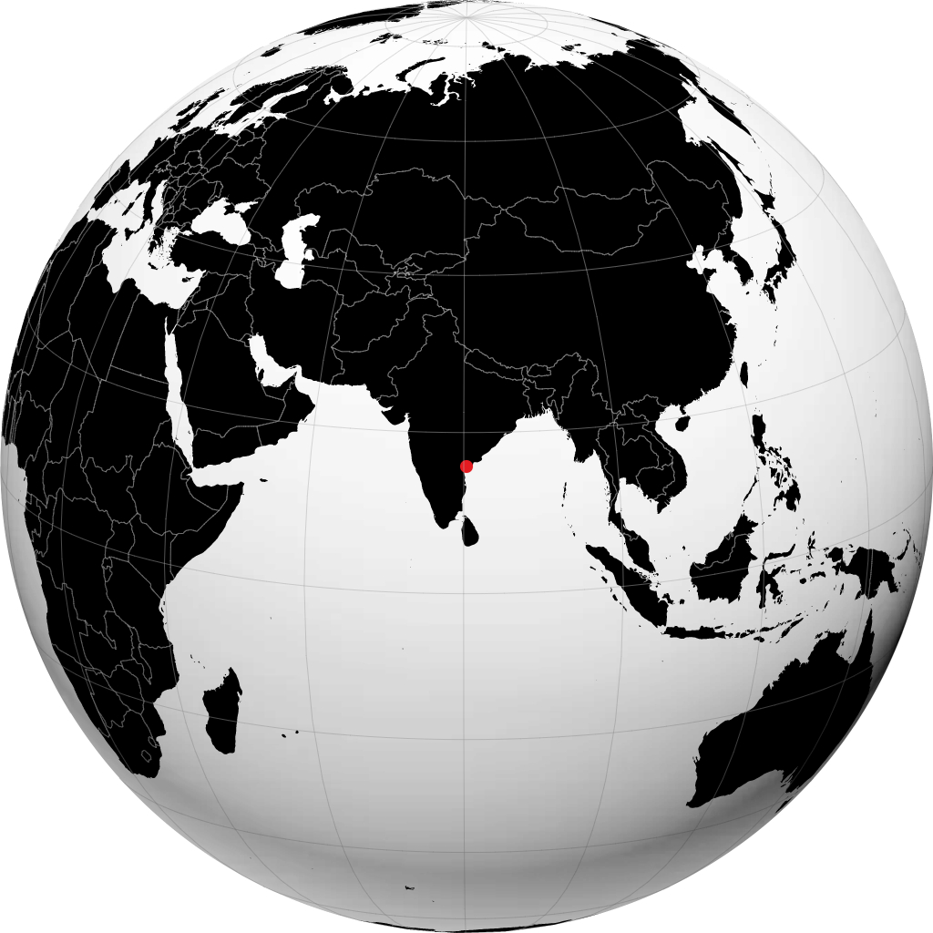 ग्लोब पर चिराला