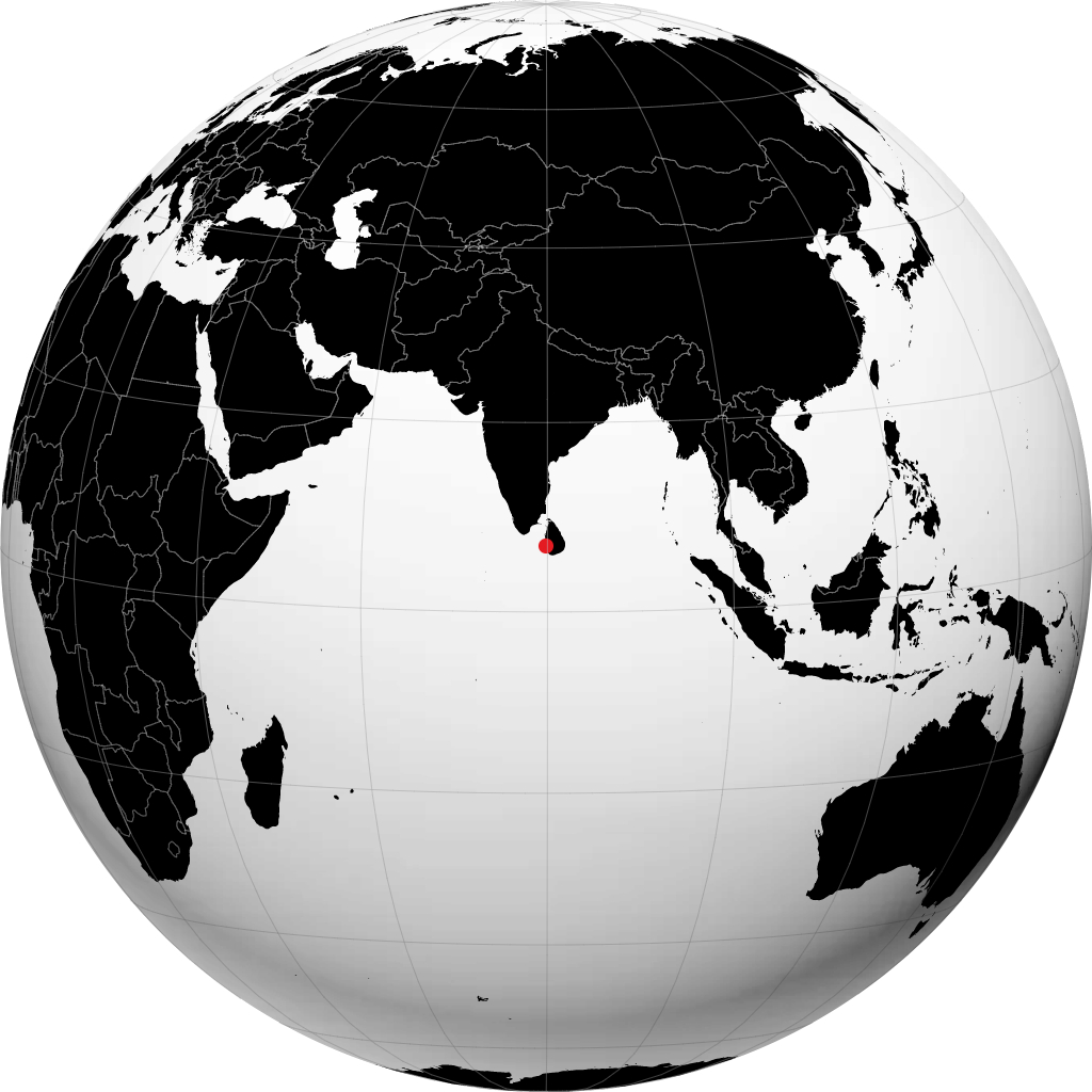 ग्लोब पर कोलंबो