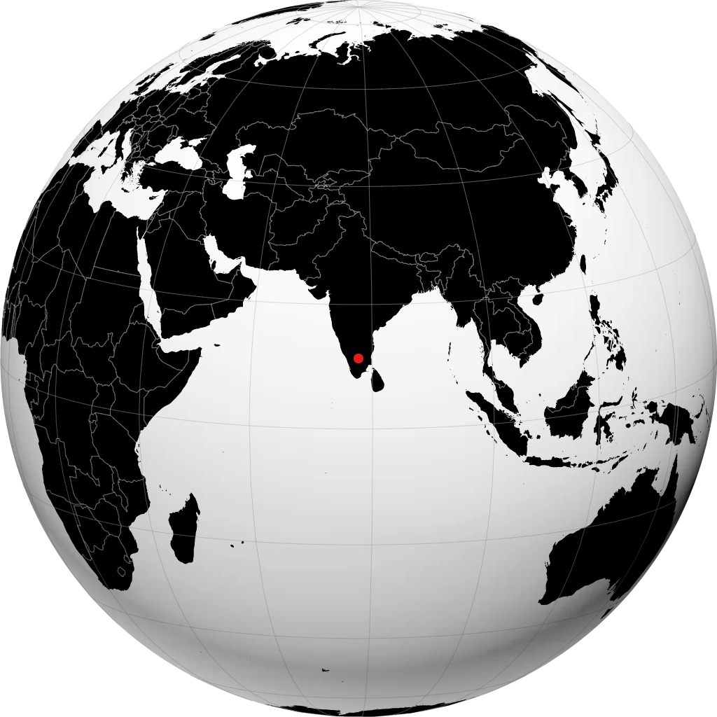 ग्लोब पर ईरोड