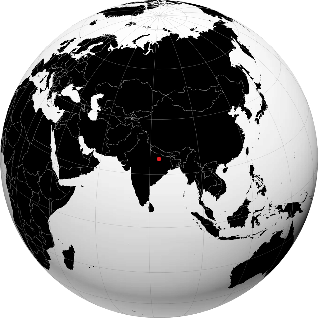 ग्लोब पर गाज़ीपुर