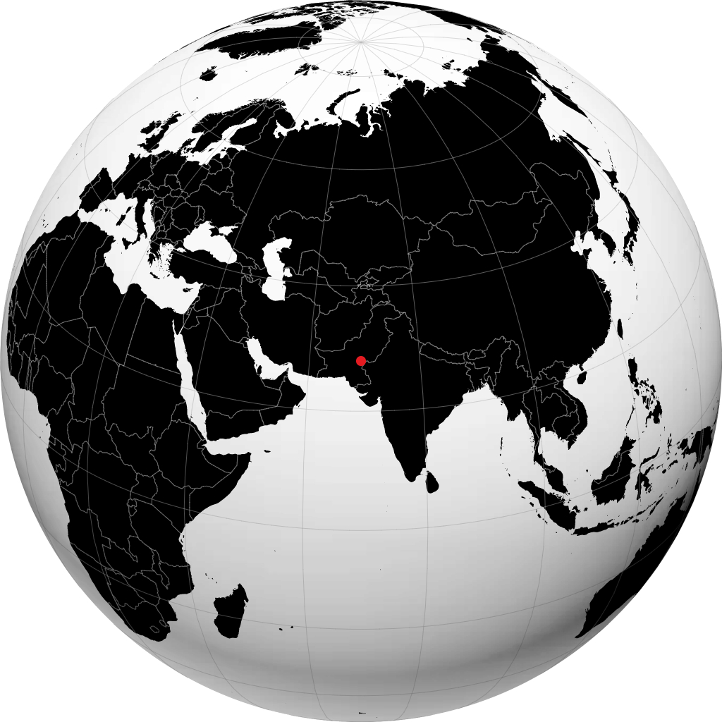 ग्लोब पर घोटकी