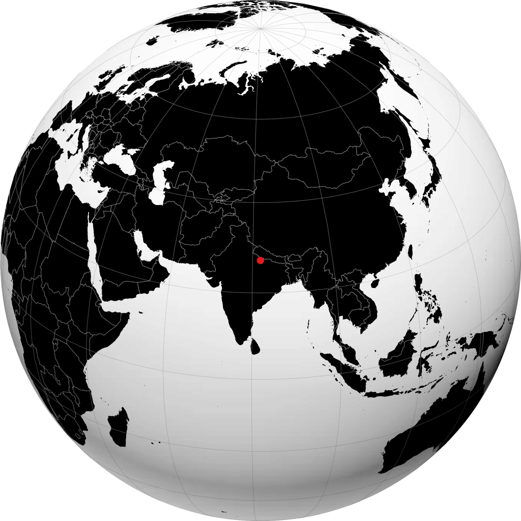 ग्लोब पर गोंडा