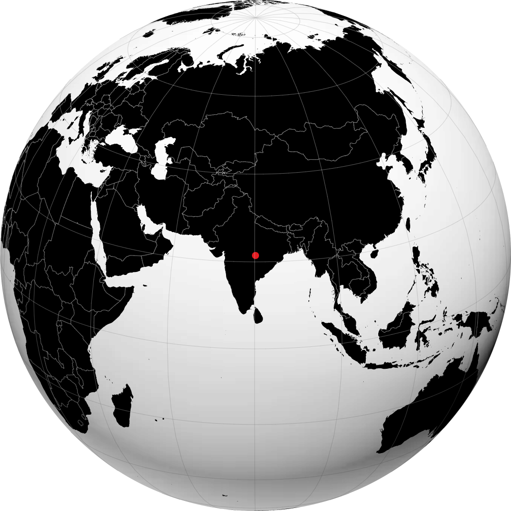 ग्लोब पर गोंदिया