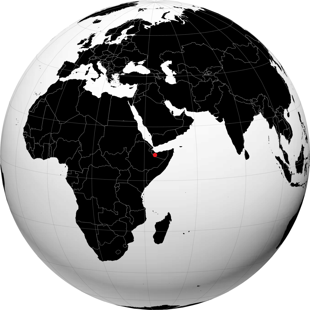 ग्लोब पर हरगेइसा