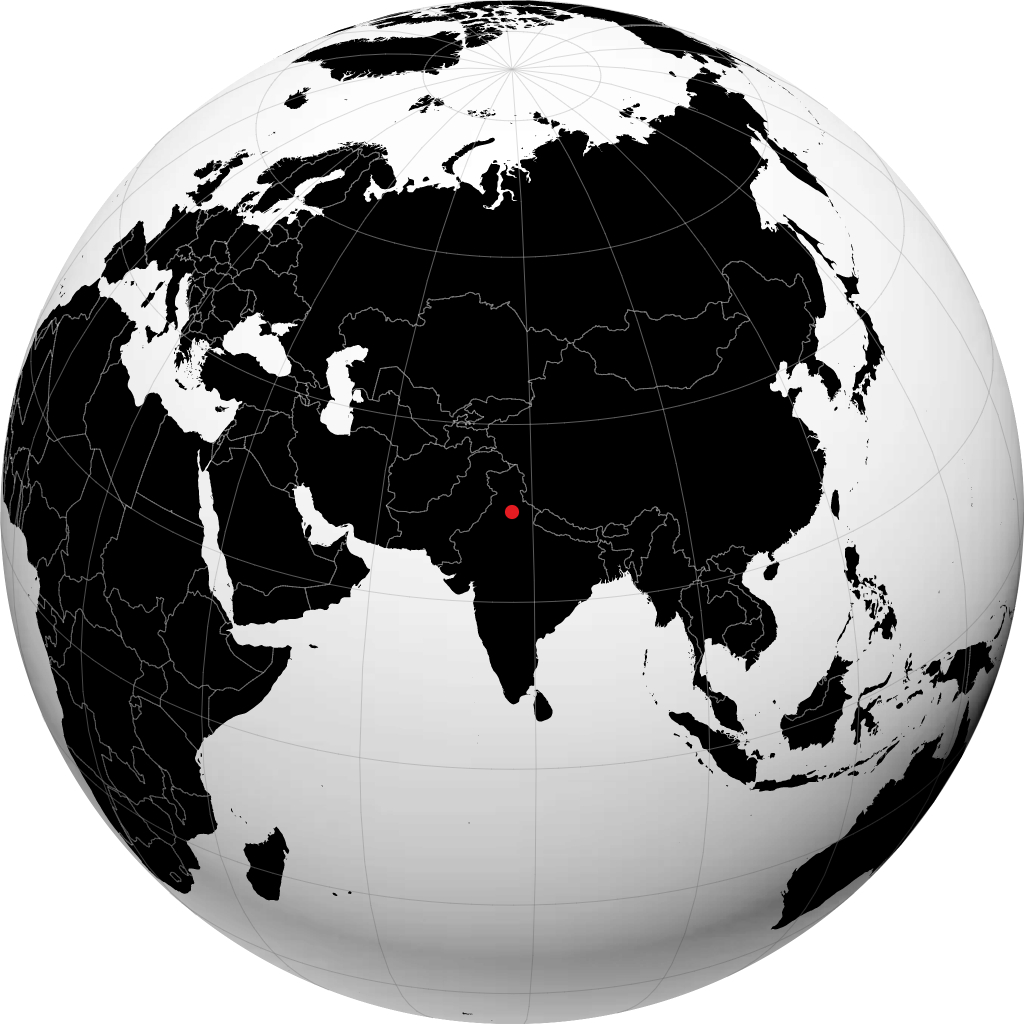 ग्लोब पर जगाधरी