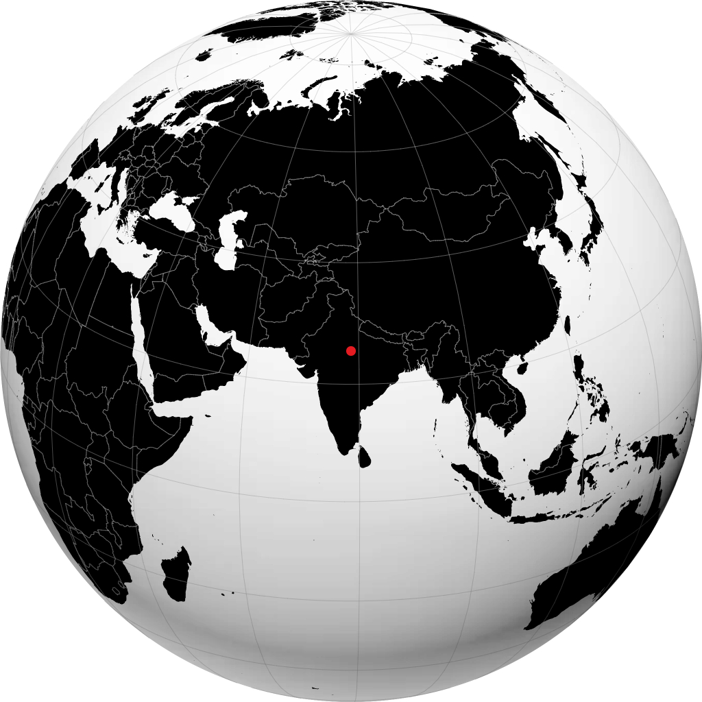 ग्लोब पर झाँसी