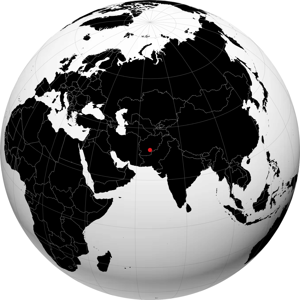 ग्लोब पर कंधार