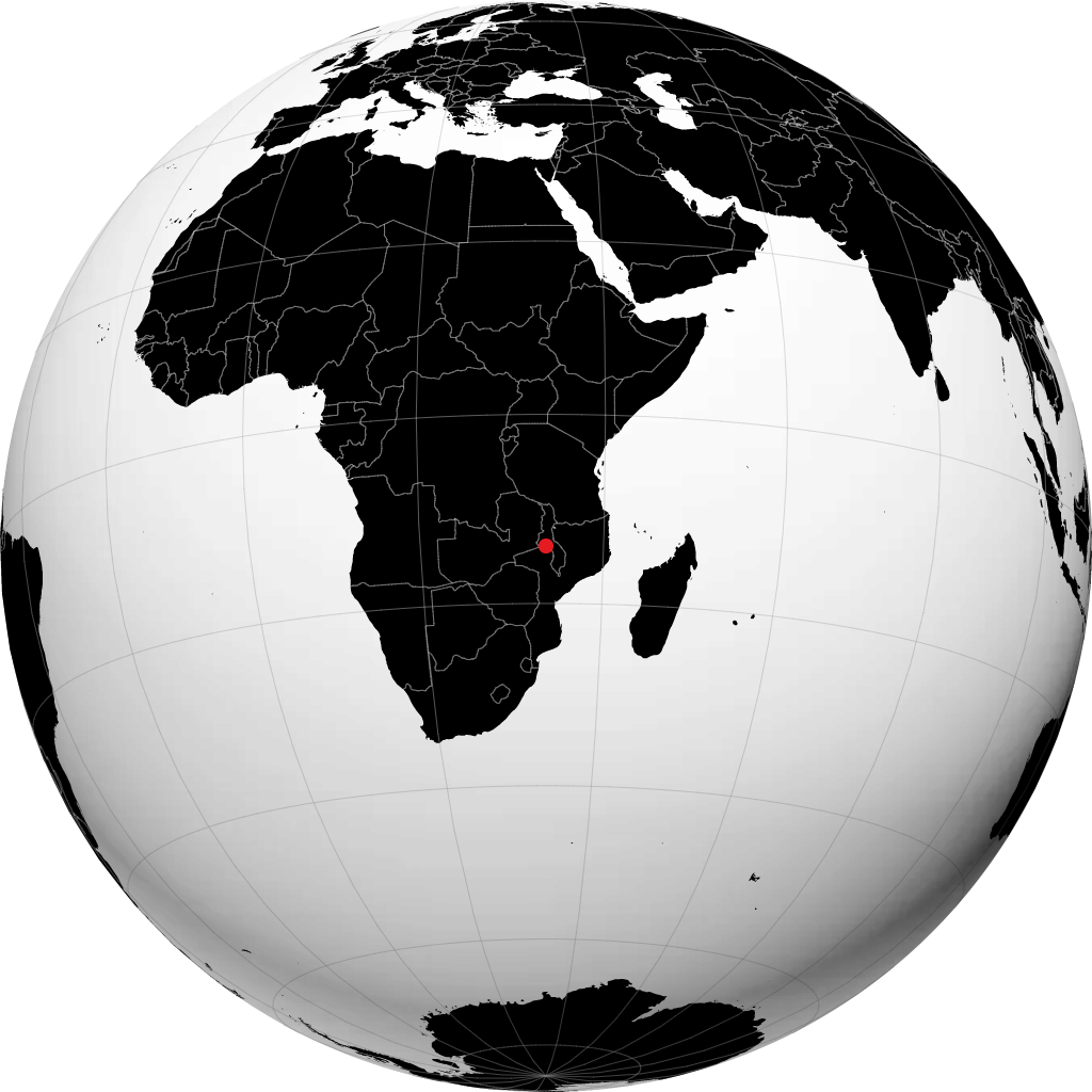 ग्लोब पर लिलोंग्वे