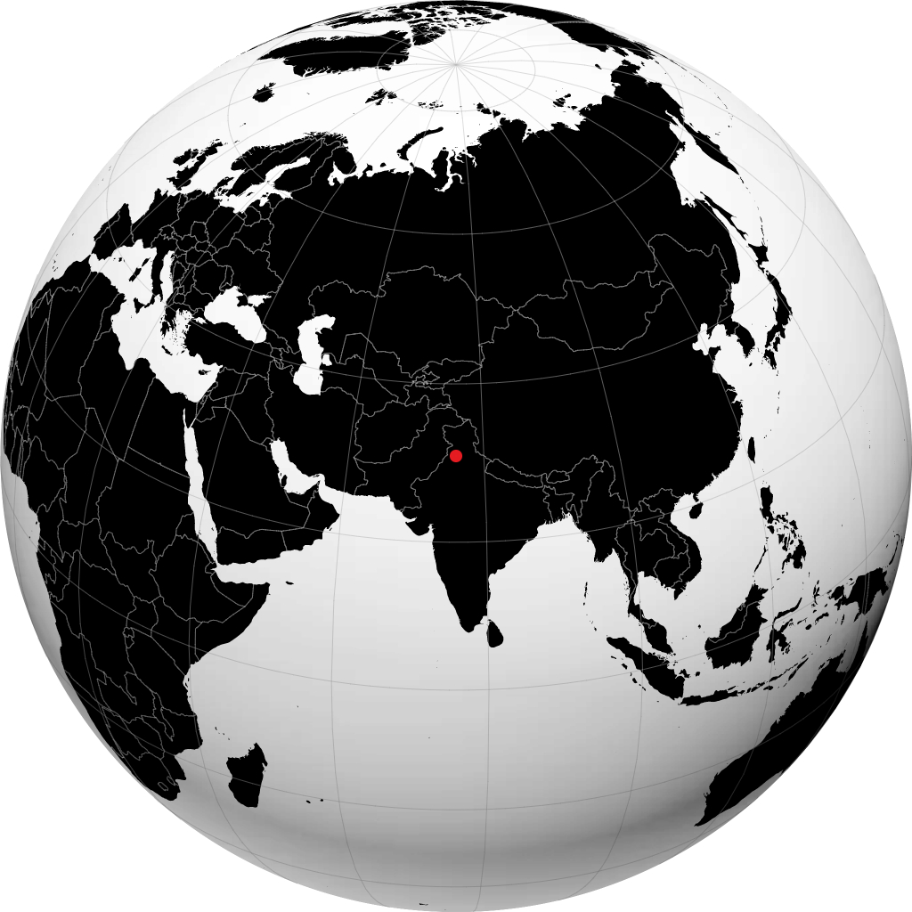 ग्लोब पर लुधियाना