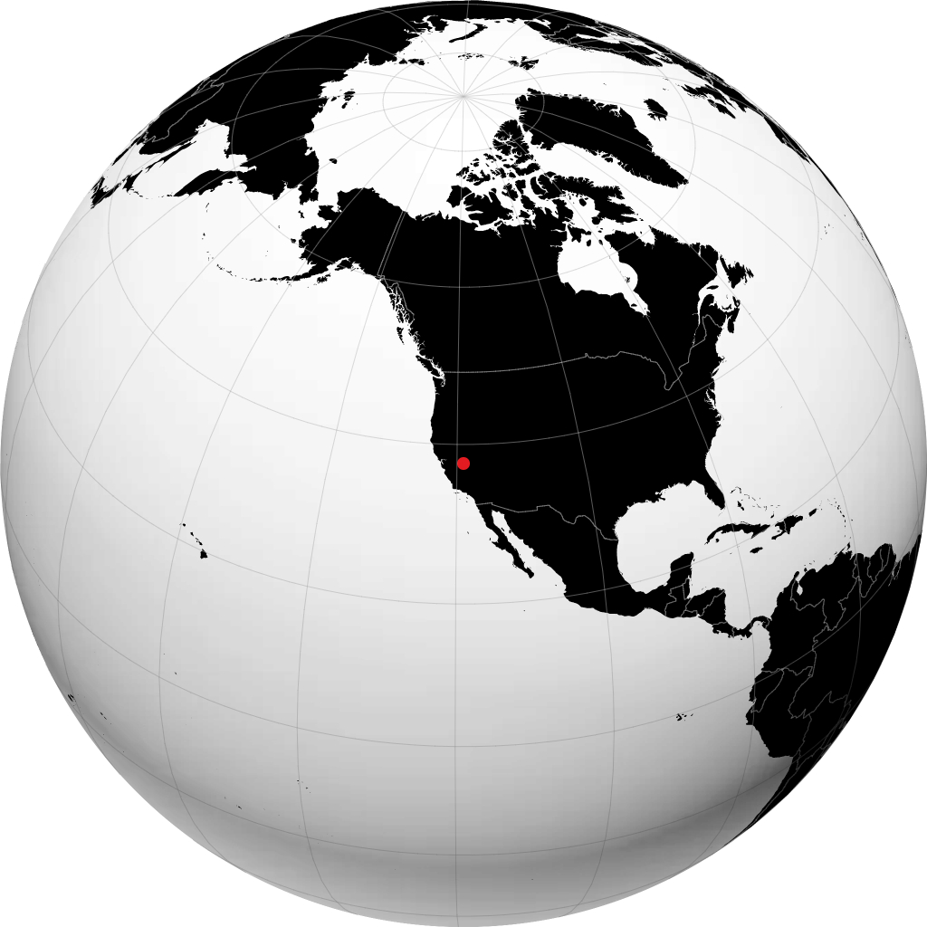 ग्लोब पर मैमथ लेक्स