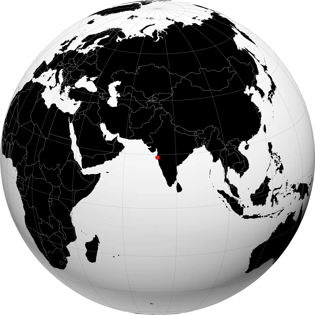 ग्लोब पर मुंबई