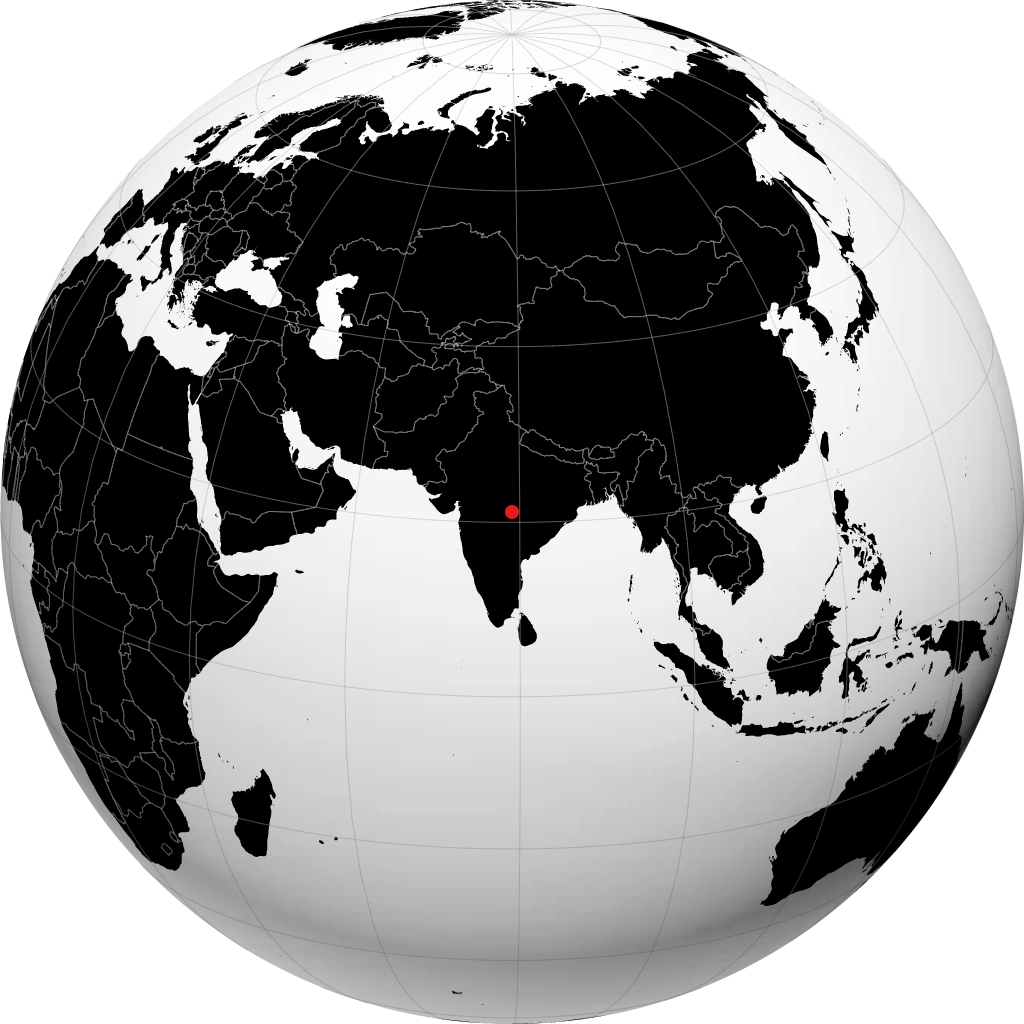 ग्लोब पर नागपुर