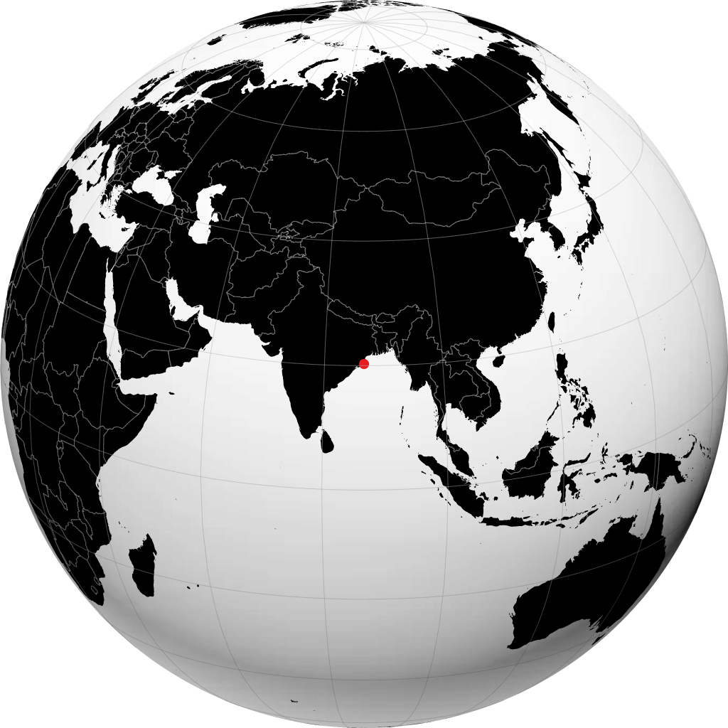 ग्लोब पर पारादीप