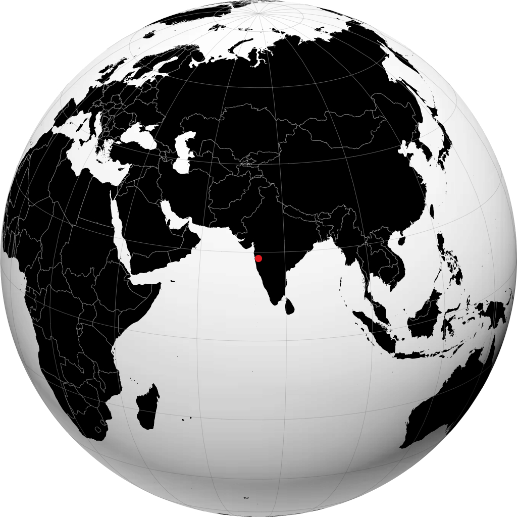 ग्लोब पर पिंपरी-चिंचवड