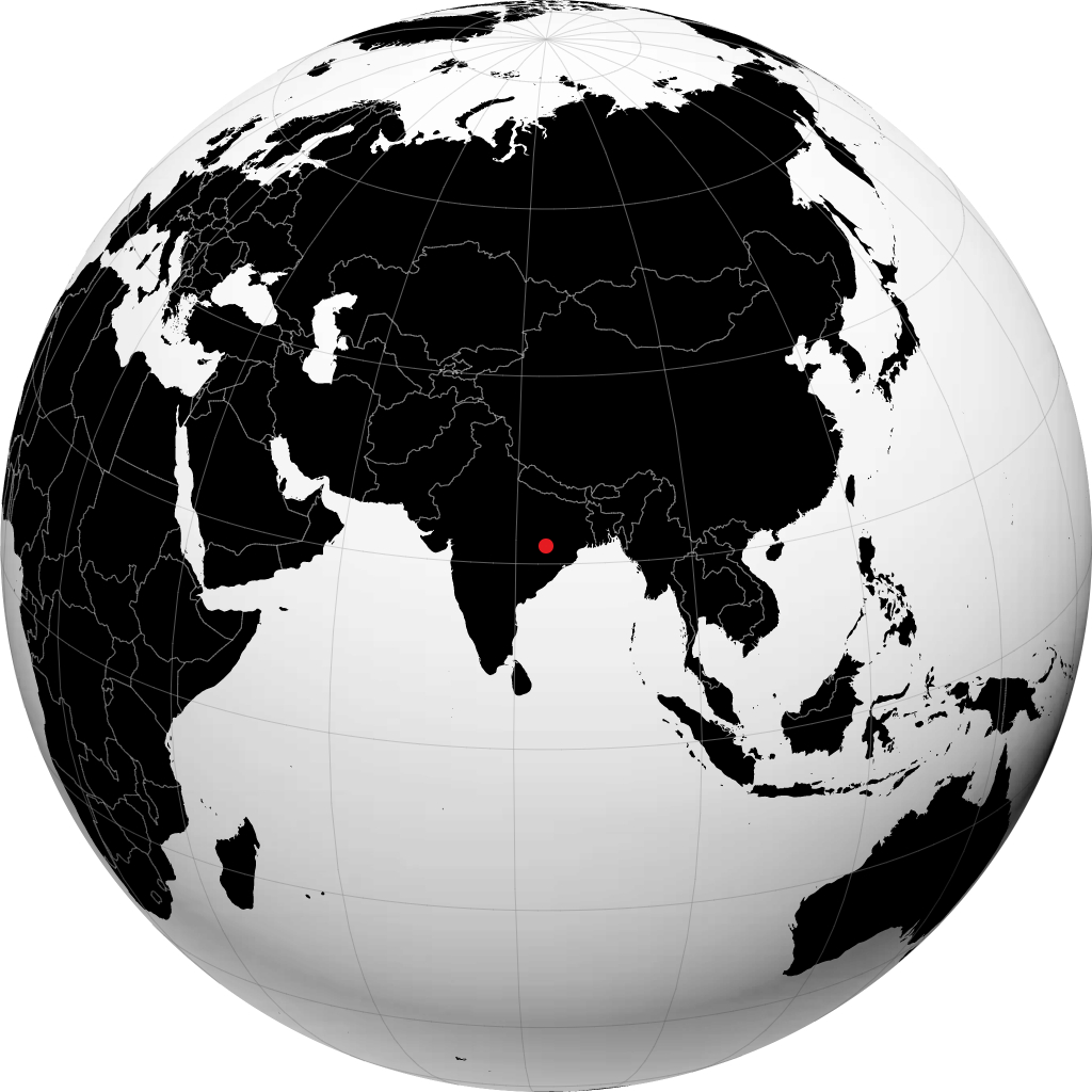 ग्लोब पर रायगढ़