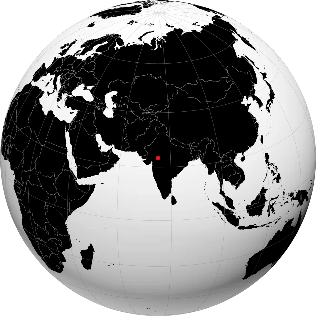 ग्लोब पर रतलाम