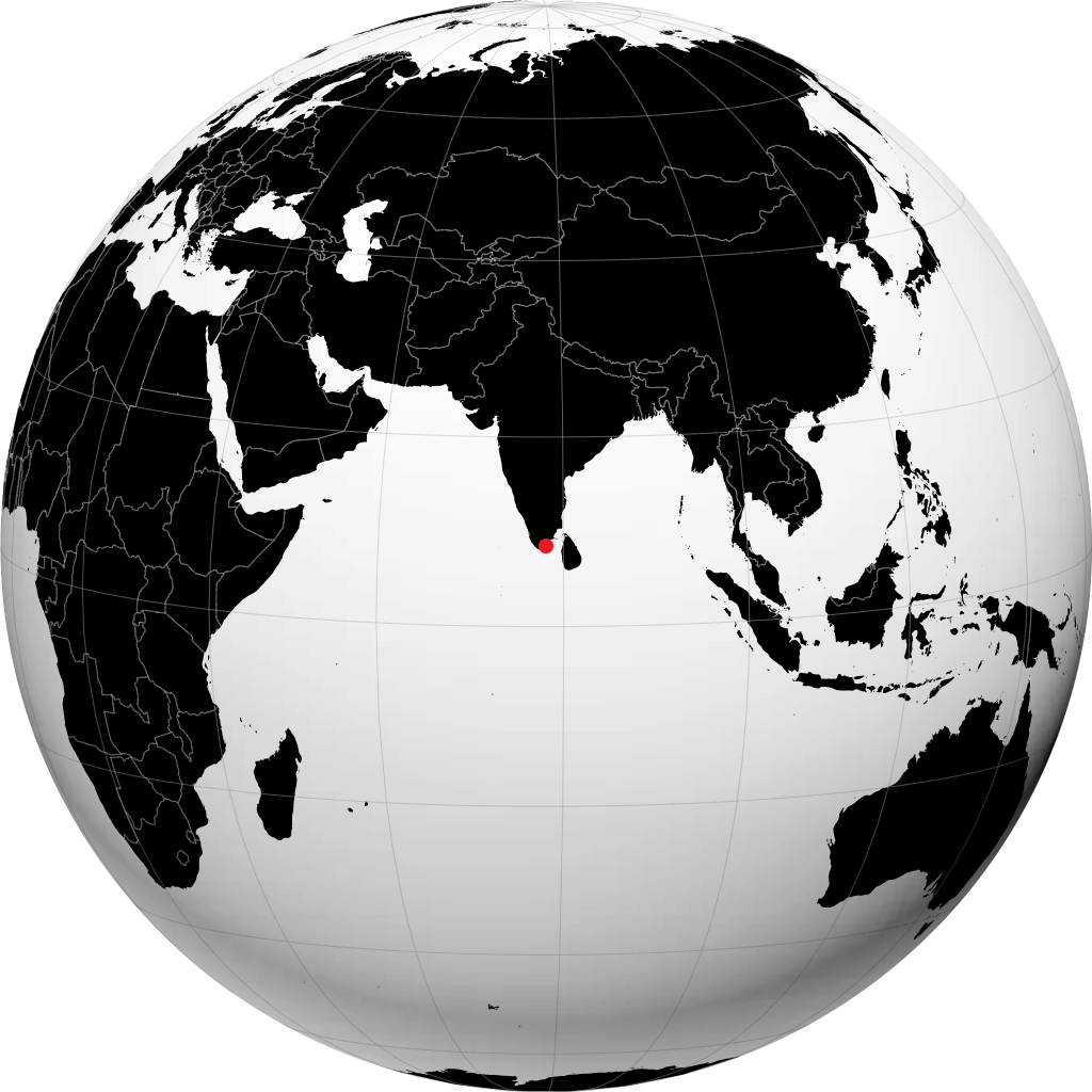ग्लोब पर तिरुचेंदूर